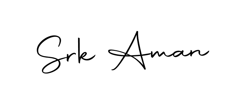 if you are searching for the best signature style for your name Srk Aman. so please give up your signature search. here we have designed multiple signature styles  using Autography-DOLnW. Srk Aman signature style 10 images and pictures png