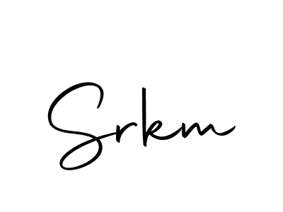 Design your own signature with our free online signature maker. With this signature software, you can create a handwritten (Autography-DOLnW) signature for name Srkm. Srkm signature style 10 images and pictures png
