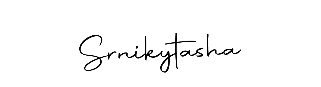 The best way (Autography-DOLnW) to make a short signature is to pick only two or three words in your name. The name Srnikytasha include a total of six letters. For converting this name. Srnikytasha signature style 10 images and pictures png