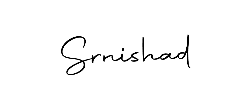 Make a beautiful signature design for name Srnishad. With this signature (Autography-DOLnW) style, you can create a handwritten signature for free. Srnishad signature style 10 images and pictures png