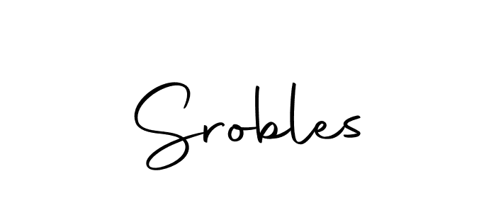 You should practise on your own different ways (Autography-DOLnW) to write your name (Srobles) in signature. don't let someone else do it for you. Srobles signature style 10 images and pictures png