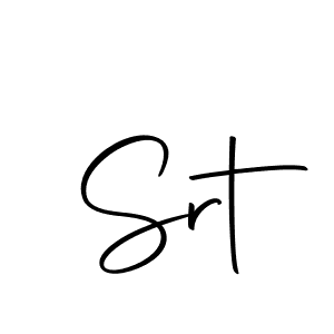 You should practise on your own different ways (Autography-DOLnW) to write your name (Srt) in signature. don't let someone else do it for you. Srt signature style 10 images and pictures png