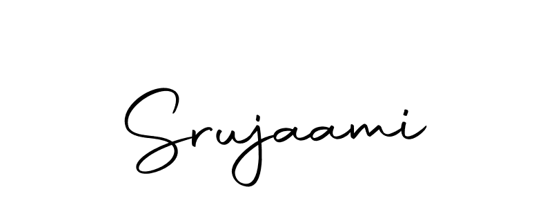 Use a signature maker to create a handwritten signature online. With this signature software, you can design (Autography-DOLnW) your own signature for name Srujaami. Srujaami signature style 10 images and pictures png