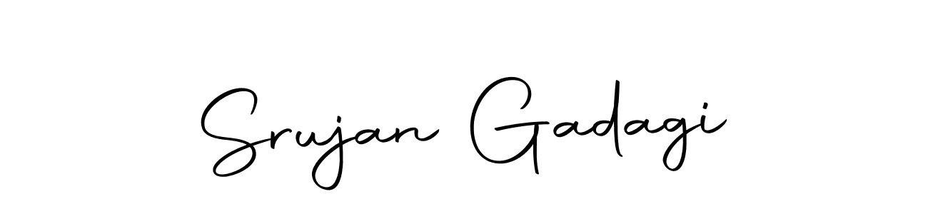 How to make Srujan Gadagi signature? Autography-DOLnW is a professional autograph style. Create handwritten signature for Srujan Gadagi name. Srujan Gadagi signature style 10 images and pictures png