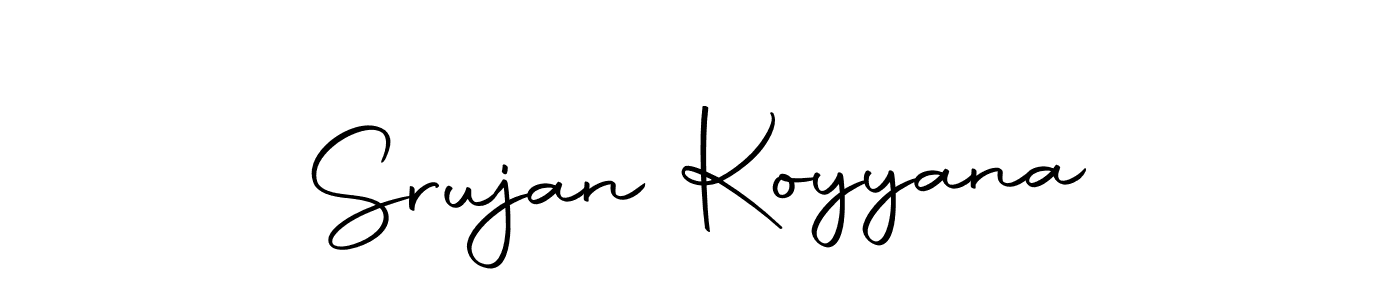 Make a beautiful signature design for name Srujan Koyyana. With this signature (Autography-DOLnW) style, you can create a handwritten signature for free. Srujan Koyyana signature style 10 images and pictures png
