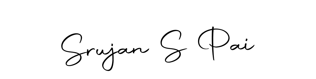 Autography-DOLnW is a professional signature style that is perfect for those who want to add a touch of class to their signature. It is also a great choice for those who want to make their signature more unique. Get Srujan S Pai name to fancy signature for free. Srujan S Pai signature style 10 images and pictures png