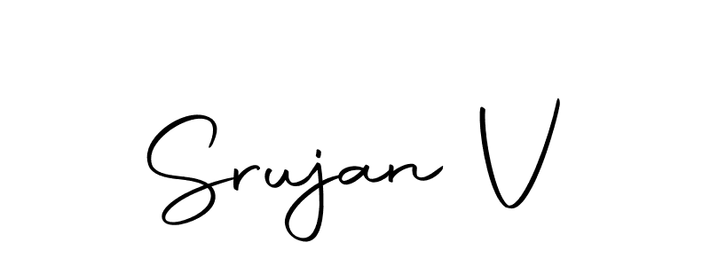 Make a beautiful signature design for name Srujan V. Use this online signature maker to create a handwritten signature for free. Srujan V signature style 10 images and pictures png