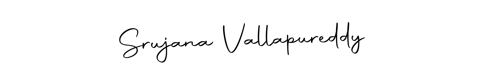 Design your own signature with our free online signature maker. With this signature software, you can create a handwritten (Autography-DOLnW) signature for name Srujana Vallapureddy. Srujana Vallapureddy signature style 10 images and pictures png