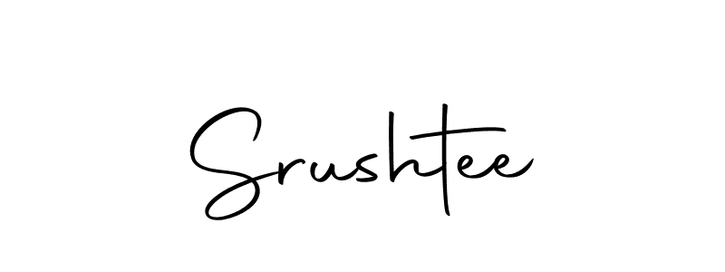 How to make Srushtee signature? Autography-DOLnW is a professional autograph style. Create handwritten signature for Srushtee name. Srushtee signature style 10 images and pictures png