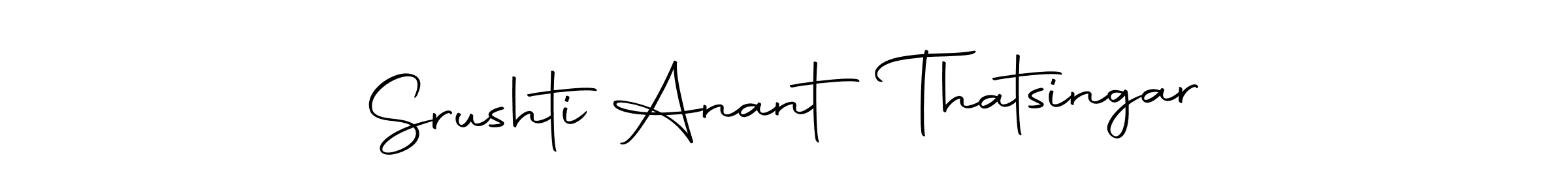 Make a beautiful signature design for name Srushti Anant Thatsingar. Use this online signature maker to create a handwritten signature for free. Srushti Anant Thatsingar signature style 10 images and pictures png