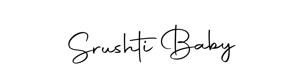 How to make Srushti Baby signature? Autography-DOLnW is a professional autograph style. Create handwritten signature for Srushti Baby name. Srushti Baby signature style 10 images and pictures png