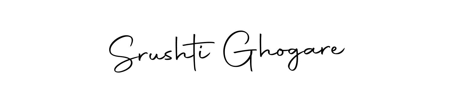 Design your own signature with our free online signature maker. With this signature software, you can create a handwritten (Autography-DOLnW) signature for name Srushti Ghogare. Srushti Ghogare signature style 10 images and pictures png