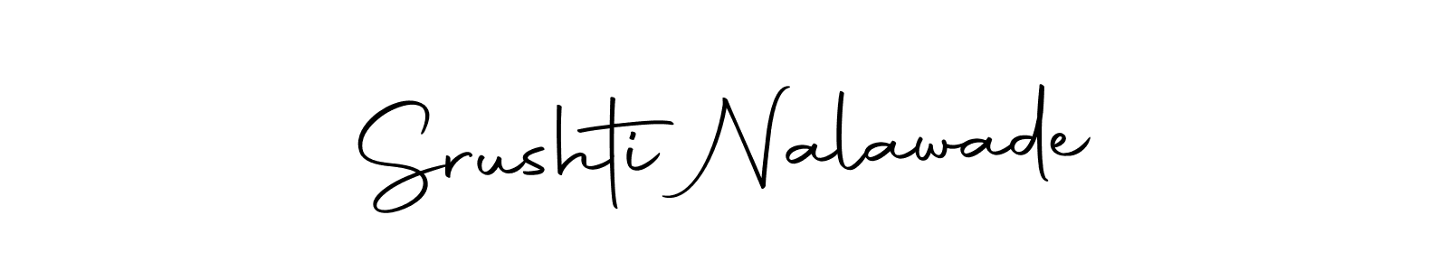 Make a beautiful signature design for name Srushti Nalawade. With this signature (Autography-DOLnW) style, you can create a handwritten signature for free. Srushti Nalawade signature style 10 images and pictures png