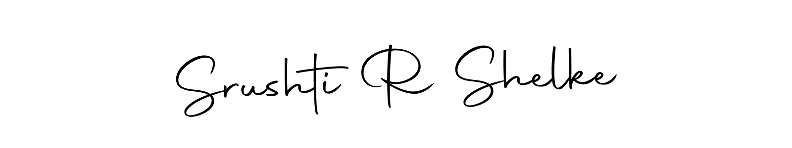 Autography-DOLnW is a professional signature style that is perfect for those who want to add a touch of class to their signature. It is also a great choice for those who want to make their signature more unique. Get Srushti R Shelke name to fancy signature for free. Srushti R Shelke signature style 10 images and pictures png