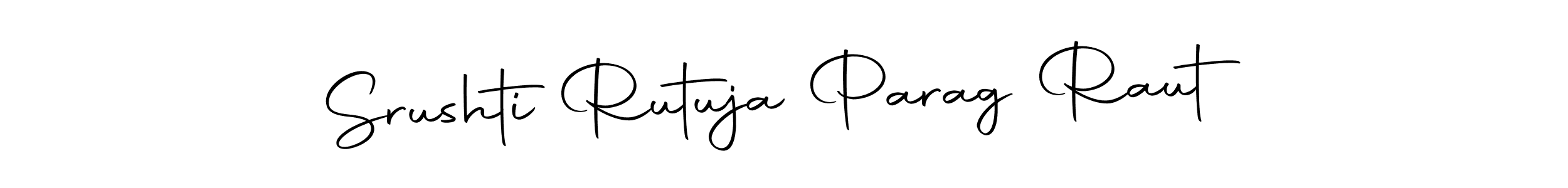 Make a beautiful signature design for name Srushti Rutuja Parag Raut. With this signature (Autography-DOLnW) style, you can create a handwritten signature for free. Srushti Rutuja Parag Raut signature style 10 images and pictures png