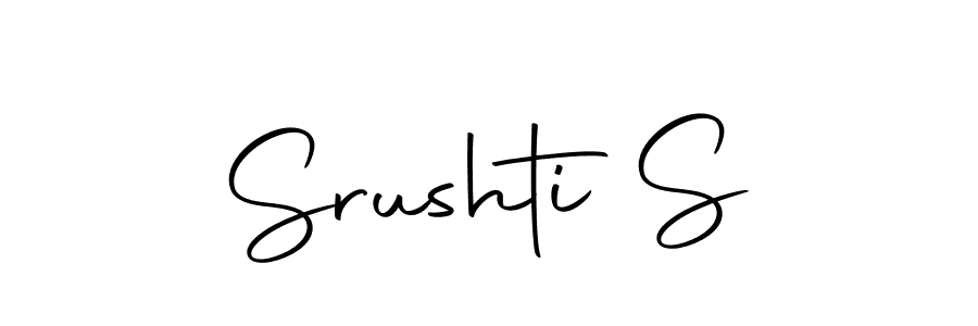 You should practise on your own different ways (Autography-DOLnW) to write your name (Srushti S) in signature. don't let someone else do it for you. Srushti S signature style 10 images and pictures png