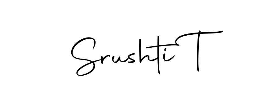 How to Draw Srushti T signature style? Autography-DOLnW is a latest design signature styles for name Srushti T. Srushti T signature style 10 images and pictures png