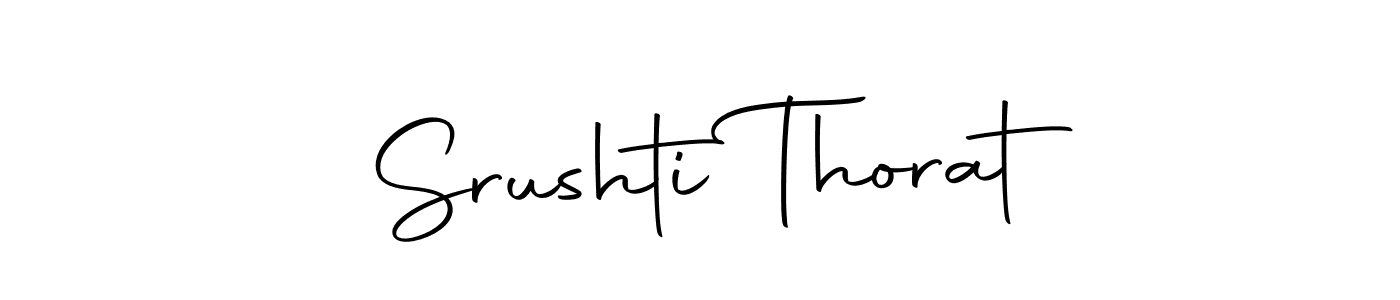 Create a beautiful signature design for name Srushti Thorat. With this signature (Autography-DOLnW) fonts, you can make a handwritten signature for free. Srushti Thorat signature style 10 images and pictures png
