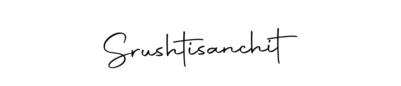 The best way (Autography-DOLnW) to make a short signature is to pick only two or three words in your name. The name Srushtisanchit include a total of six letters. For converting this name. Srushtisanchit signature style 10 images and pictures png