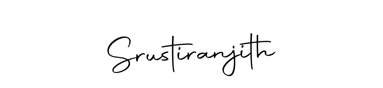 The best way (Autography-DOLnW) to make a short signature is to pick only two or three words in your name. The name Srustiranjith include a total of six letters. For converting this name. Srustiranjith signature style 10 images and pictures png