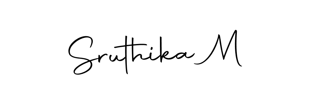 How to make Sruthika M signature? Autography-DOLnW is a professional autograph style. Create handwritten signature for Sruthika M name. Sruthika M signature style 10 images and pictures png