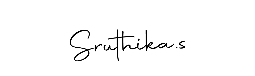 Create a beautiful signature design for name Sruthika.s. With this signature (Autography-DOLnW) fonts, you can make a handwritten signature for free. Sruthika.s signature style 10 images and pictures png