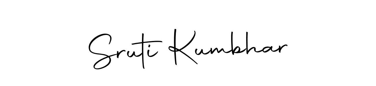 Design your own signature with our free online signature maker. With this signature software, you can create a handwritten (Autography-DOLnW) signature for name Sruti Kumbhar. Sruti Kumbhar signature style 10 images and pictures png