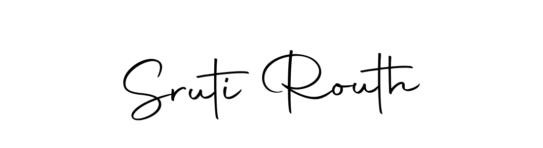 How to make Sruti Routh name signature. Use Autography-DOLnW style for creating short signs online. This is the latest handwritten sign. Sruti Routh signature style 10 images and pictures png