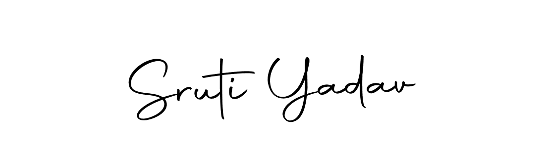 Make a beautiful signature design for name Sruti Yadav. With this signature (Autography-DOLnW) style, you can create a handwritten signature for free. Sruti Yadav signature style 10 images and pictures png