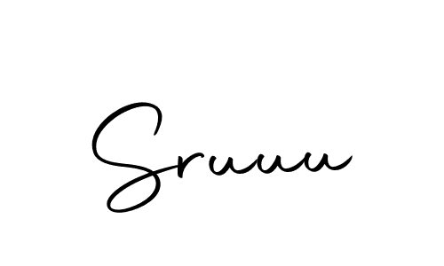 How to make Sruuu name signature. Use Autography-DOLnW style for creating short signs online. This is the latest handwritten sign. Sruuu signature style 10 images and pictures png