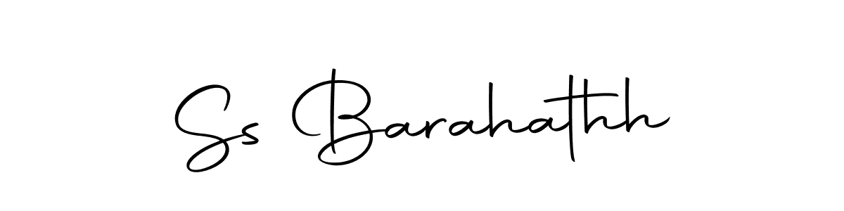How to make Ss Barahathh name signature. Use Autography-DOLnW style for creating short signs online. This is the latest handwritten sign. Ss Barahathh signature style 10 images and pictures png
