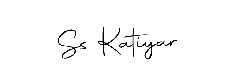 How to make Ss Katiyar name signature. Use Autography-DOLnW style for creating short signs online. This is the latest handwritten sign. Ss Katiyar signature style 10 images and pictures png