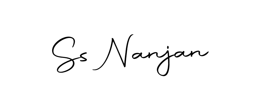 Similarly Autography-DOLnW is the best handwritten signature design. Signature creator online .You can use it as an online autograph creator for name Ss Nanjan. Ss Nanjan signature style 10 images and pictures png