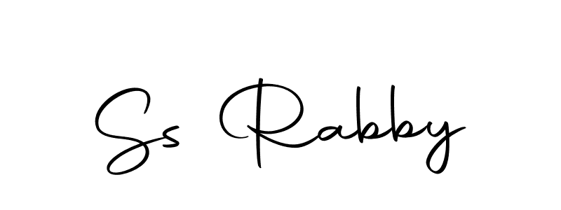 You can use this online signature creator to create a handwritten signature for the name Ss Rabby. This is the best online autograph maker. Ss Rabby signature style 10 images and pictures png