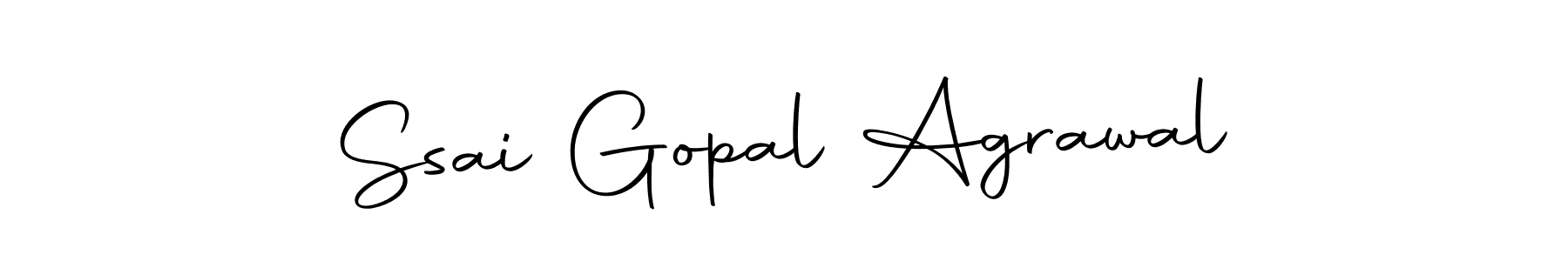 Autography-DOLnW is a professional signature style that is perfect for those who want to add a touch of class to their signature. It is also a great choice for those who want to make their signature more unique. Get Ssai Gopal Agrawal name to fancy signature for free. Ssai Gopal Agrawal signature style 10 images and pictures png