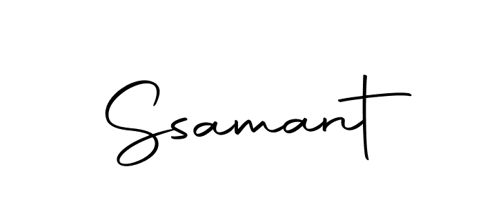Use a signature maker to create a handwritten signature online. With this signature software, you can design (Autography-DOLnW) your own signature for name Ssamant. Ssamant signature style 10 images and pictures png