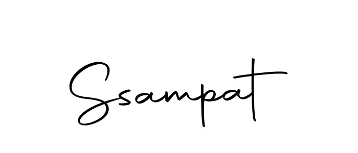 How to make Ssampat name signature. Use Autography-DOLnW style for creating short signs online. This is the latest handwritten sign. Ssampat signature style 10 images and pictures png