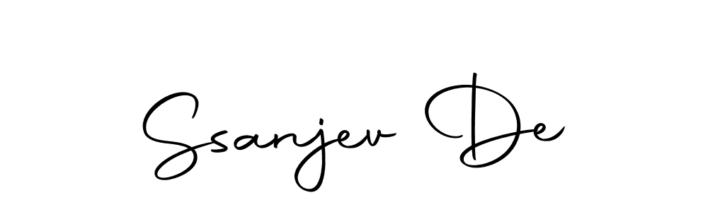It looks lik you need a new signature style for name Ssanjev De. Design unique handwritten (Autography-DOLnW) signature with our free signature maker in just a few clicks. Ssanjev De signature style 10 images and pictures png