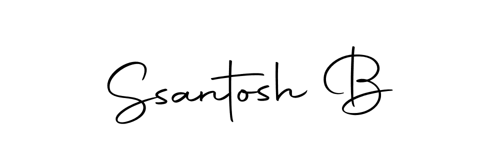 Make a beautiful signature design for name Ssantosh B. Use this online signature maker to create a handwritten signature for free. Ssantosh B signature style 10 images and pictures png