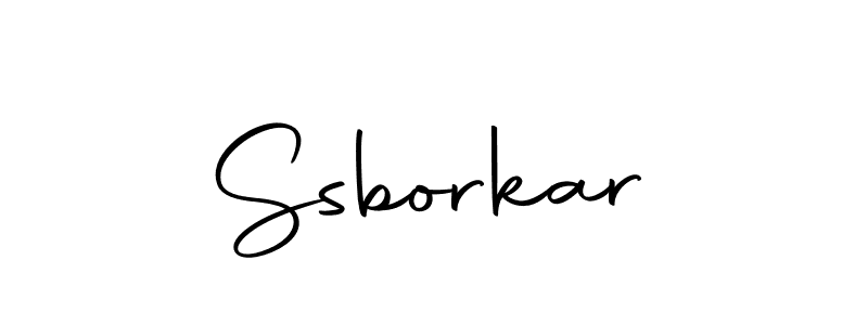 Make a beautiful signature design for name Ssborkar. Use this online signature maker to create a handwritten signature for free. Ssborkar signature style 10 images and pictures png