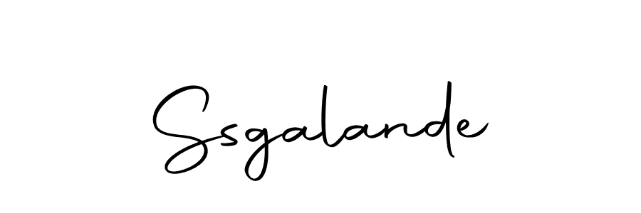 Design your own signature with our free online signature maker. With this signature software, you can create a handwritten (Autography-DOLnW) signature for name Ssgalande. Ssgalande signature style 10 images and pictures png