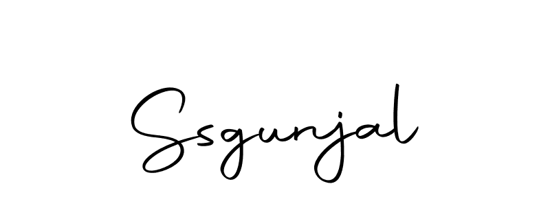 Ssgunjal stylish signature style. Best Handwritten Sign (Autography-DOLnW) for my name. Handwritten Signature Collection Ideas for my name Ssgunjal. Ssgunjal signature style 10 images and pictures png