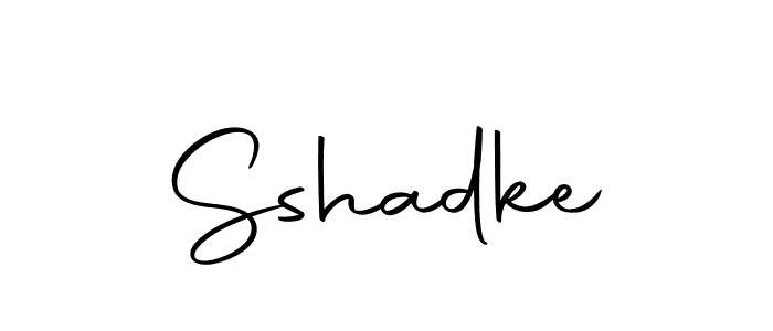 Use a signature maker to create a handwritten signature online. With this signature software, you can design (Autography-DOLnW) your own signature for name Sshadke. Sshadke signature style 10 images and pictures png