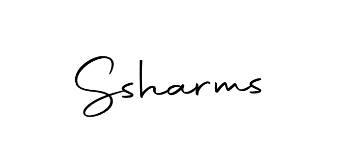 How to make Ssharms signature? Autography-DOLnW is a professional autograph style. Create handwritten signature for Ssharms name. Ssharms signature style 10 images and pictures png
