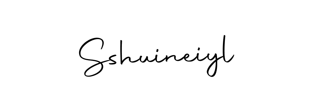 Use a signature maker to create a handwritten signature online. With this signature software, you can design (Autography-DOLnW) your own signature for name Sshuineiyl. Sshuineiyl signature style 10 images and pictures png