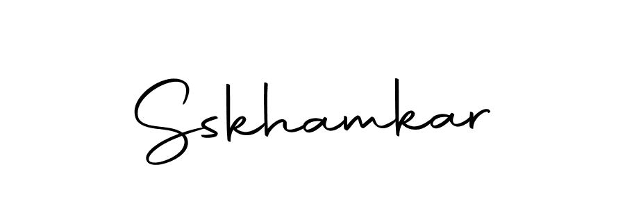 Sskhamkar stylish signature style. Best Handwritten Sign (Autography-DOLnW) for my name. Handwritten Signature Collection Ideas for my name Sskhamkar. Sskhamkar signature style 10 images and pictures png