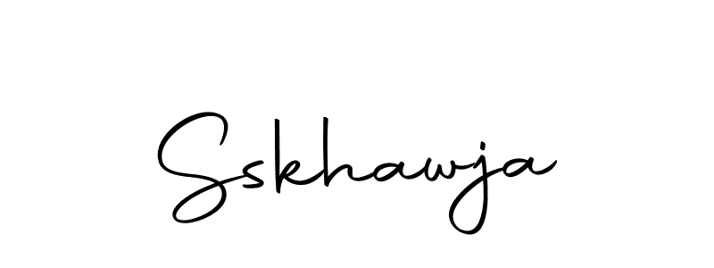Design your own signature with our free online signature maker. With this signature software, you can create a handwritten (Autography-DOLnW) signature for name Sskhawja. Sskhawja signature style 10 images and pictures png