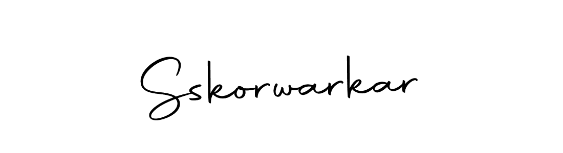 Create a beautiful signature design for name Sskorwarkar. With this signature (Autography-DOLnW) fonts, you can make a handwritten signature for free. Sskorwarkar signature style 10 images and pictures png