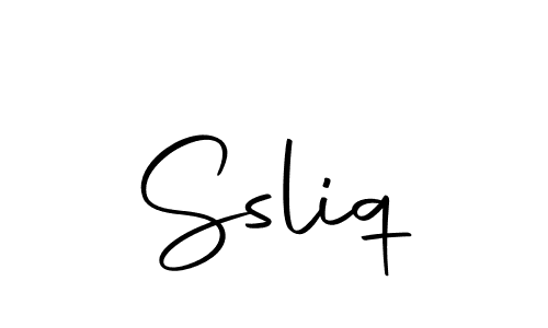 Create a beautiful signature design for name Ssliq. With this signature (Autography-DOLnW) fonts, you can make a handwritten signature for free. Ssliq signature style 10 images and pictures png