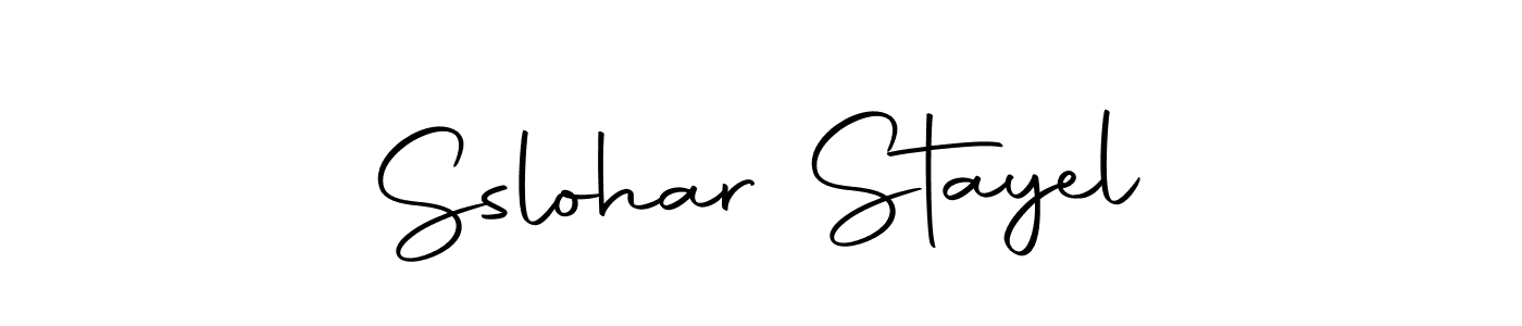 Create a beautiful signature design for name Sslohar Stayel. With this signature (Autography-DOLnW) fonts, you can make a handwritten signature for free. Sslohar Stayel signature style 10 images and pictures png